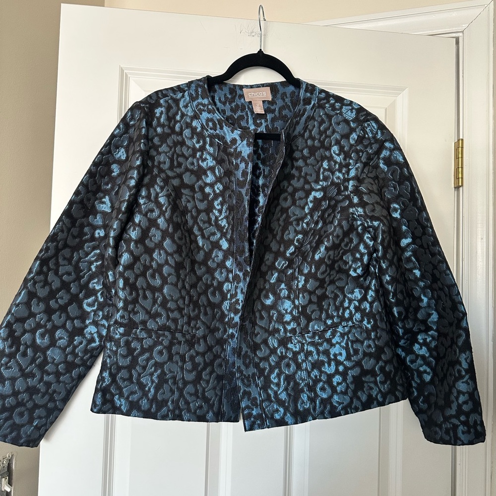 *NWOT* Chico’s Vintage Leopard Jacket - Size 2